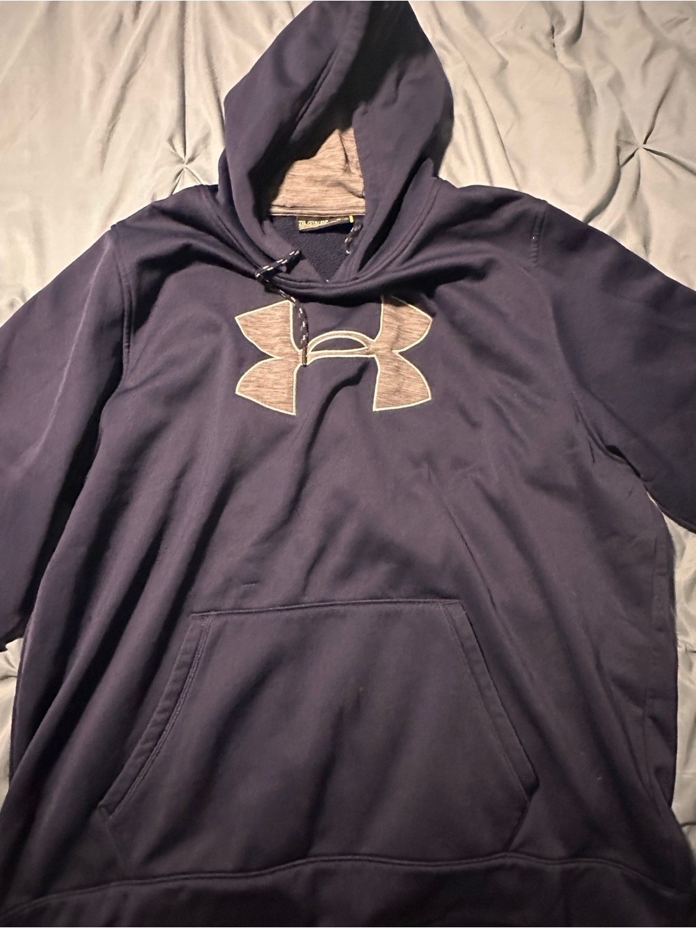 Under Armour Navy Hoodie with Gray Logo